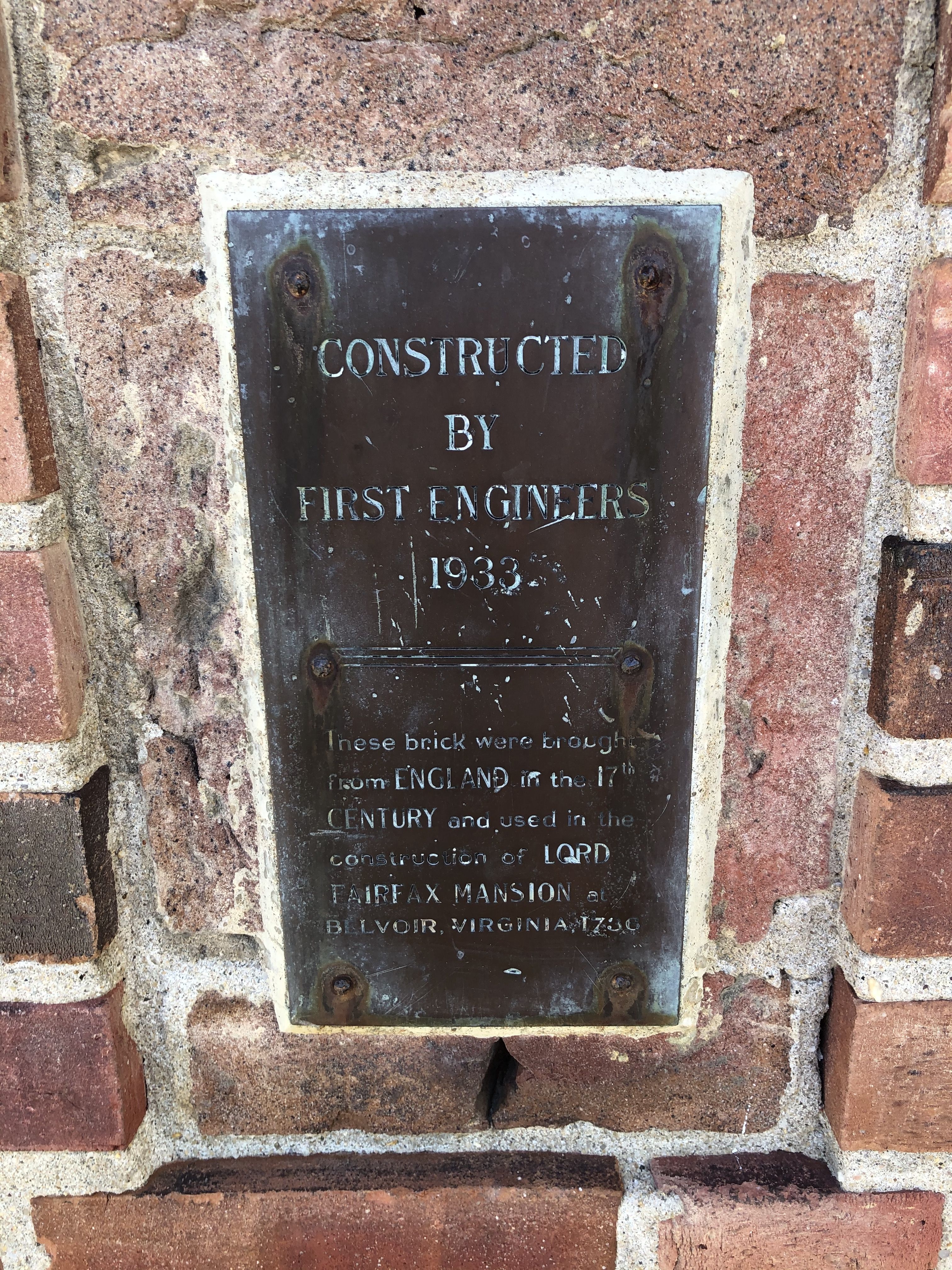 Constructed by First Engineers Marker