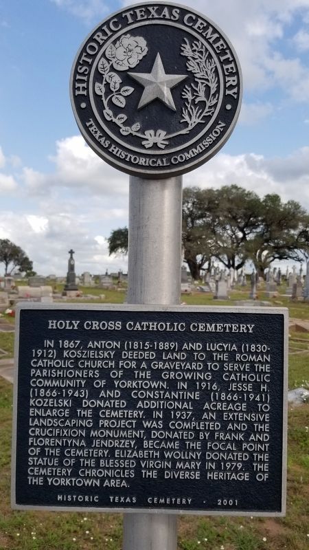 Holy Cross Catholic Cemetery Marker image. Click for full size.