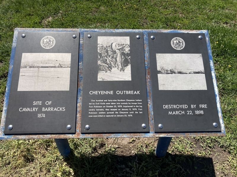 Cavalry Barracks/Cheyenne Outbreak Marker image. Click for full size.