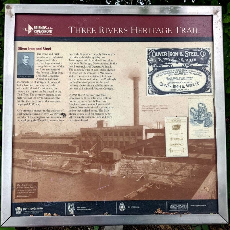 Oliver Iron and Steel Marker image. Click for full size.