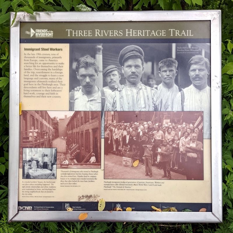 Immigrant Steel Workers Marker image. Click for full size.