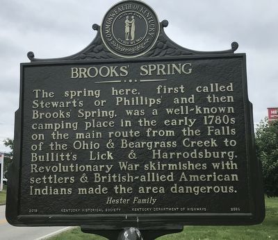Brooks Spring Marker side image. Click for full size.