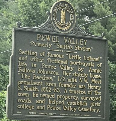 Pewee Valley Marker image. Click for full size.