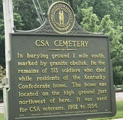 CSA Cemetery Marker image. Click for more information.
