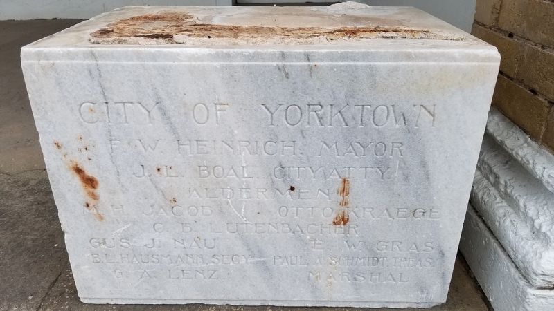 City of Yorktown Cornerstone image. Click for full size.