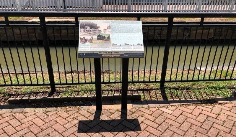 The Lock at Delaware City Marker image. Click for full size.