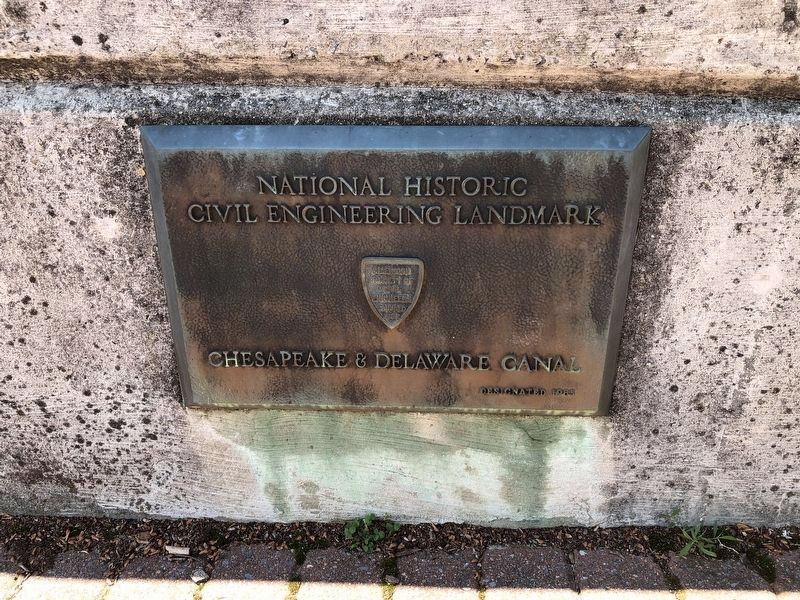 National Historic Civil Engineering Landmark plaque for the canal image. Click for full size.
