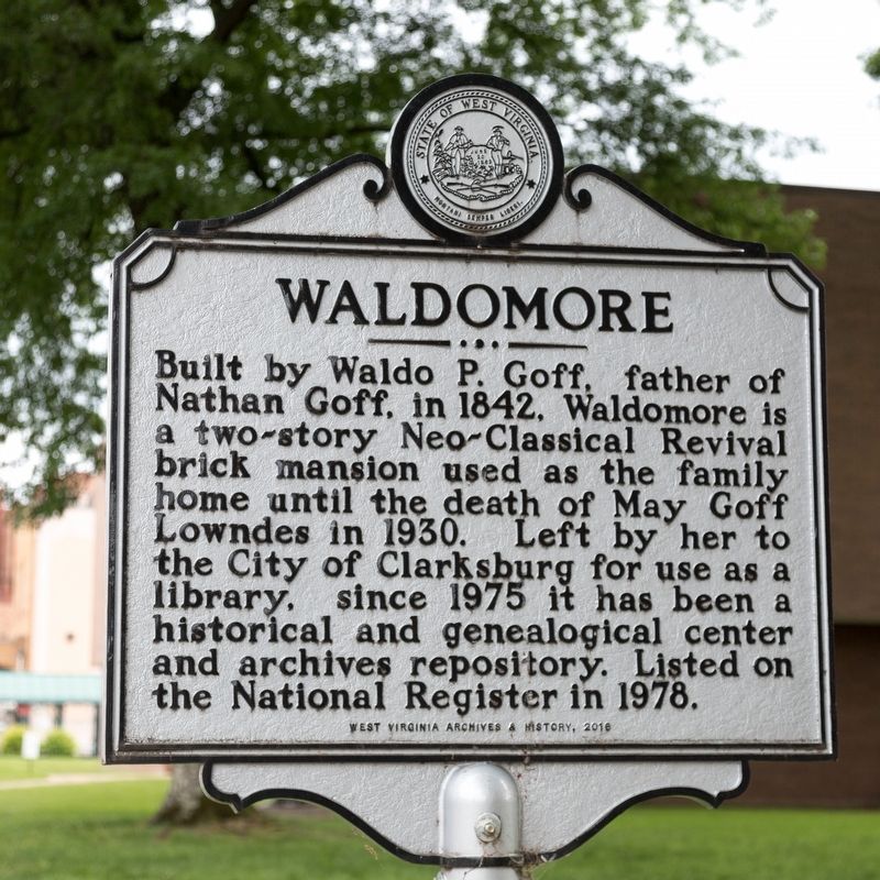Waldomore side of marker image. Click for full size.