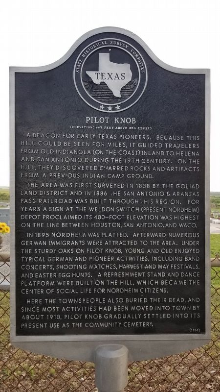 Pilot Knob Marker. Click for full size. Pilot Knob Marker image. Click for full size.