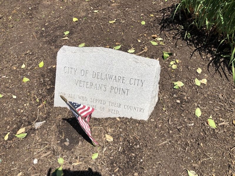 City of Delaware City Veteran's Point Marker image. Click for full size.