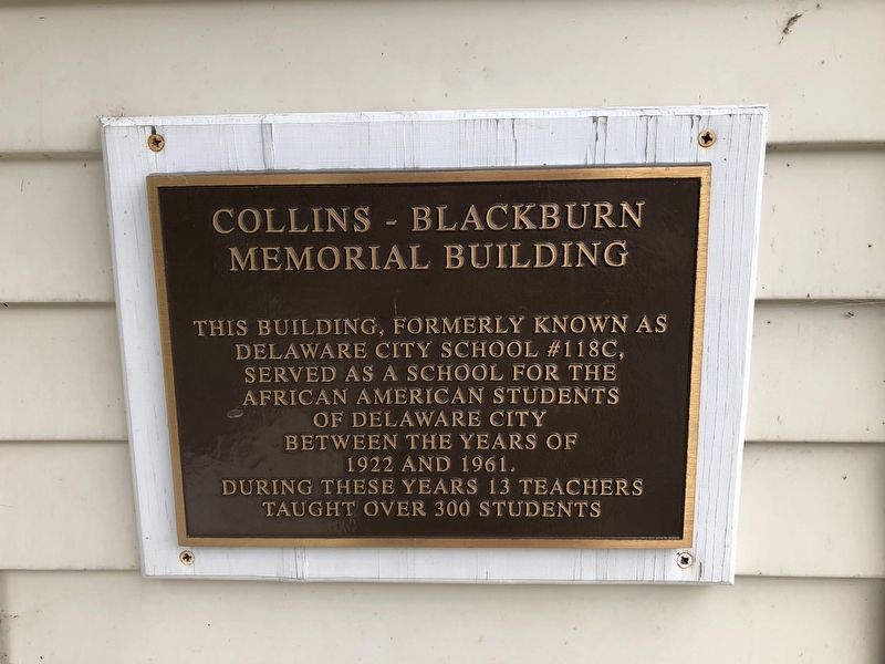 Collins-Blackburn Memorial Building Marker image. Click for full size.