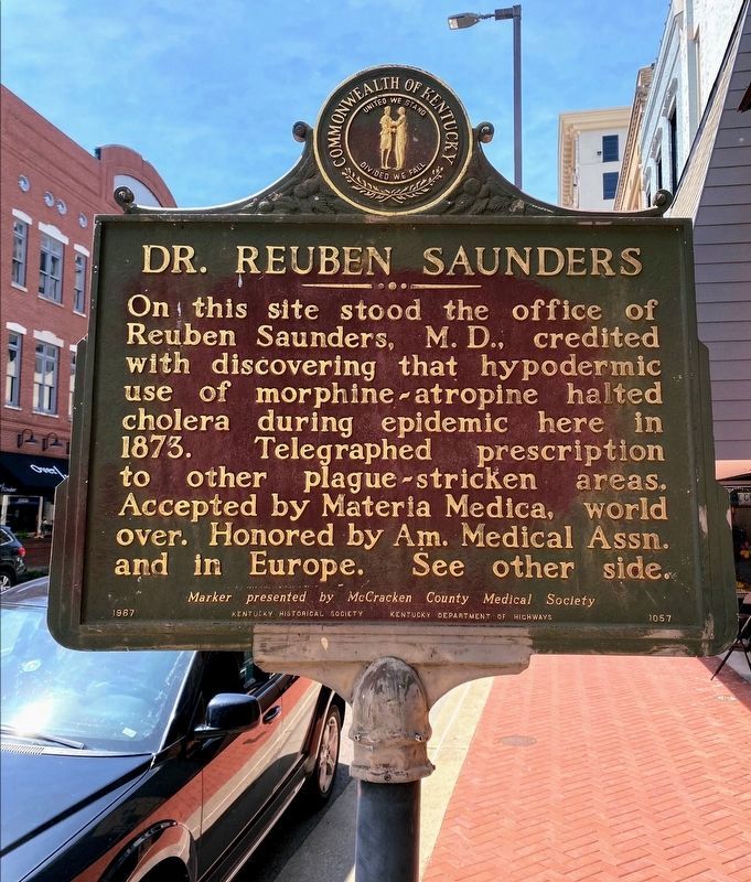 Dr. Reuben Saunders Marker image. Click for full size.