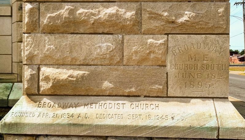 Broadway Methodist Church Inscriptions image. Click for full size.