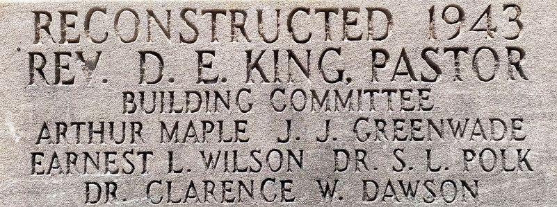 Washington Street Missionary Baptist Church Cornerstone image. Click for full size.