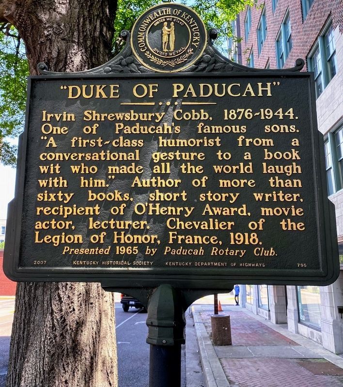 "Duke of Paducah" Marker image. Click for full size.