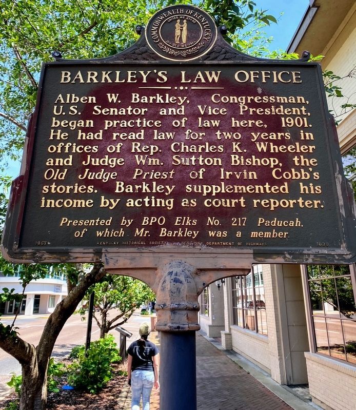 Barkley's Law Office Marker image. Click for full size.