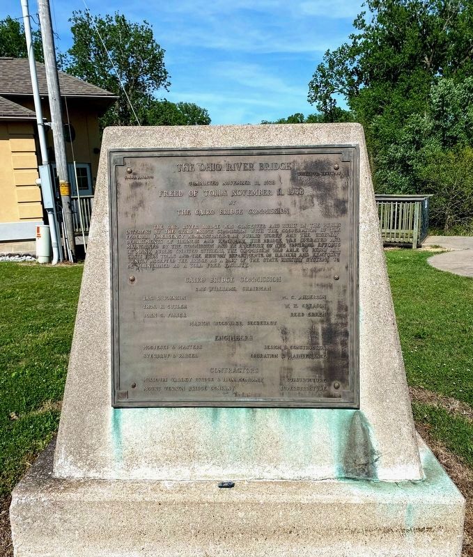 The Ohio River Bridge Marker image. Click for full size.