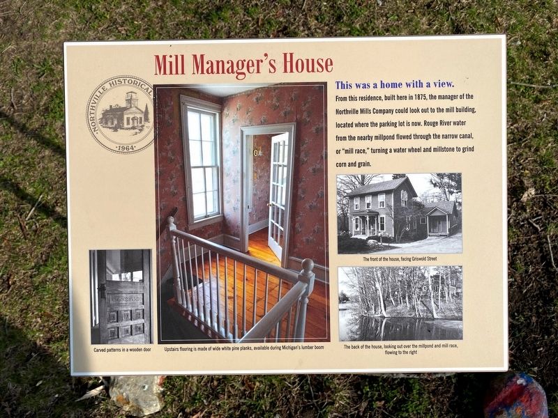 Mill Manager's House Marker image. Click for full size.