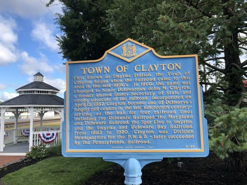 Town of Clayton Marker image. Click for full size.