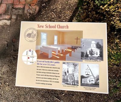 New School Church Marker image. Click for full size.