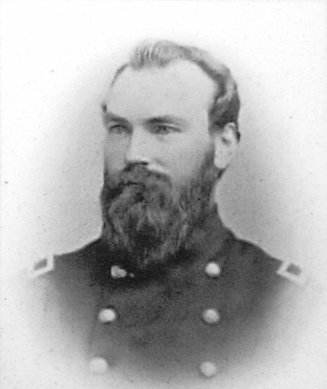 Marker detail: Union Lieutenant Colonel Benjamin D. Pritchard image. Click for full size.