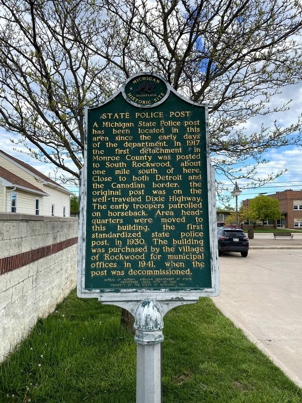State Police Post Marker image. Click for full size.