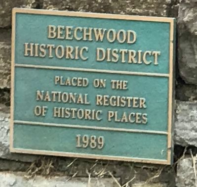 Beechwood Historic District Marker image. Click for full size.