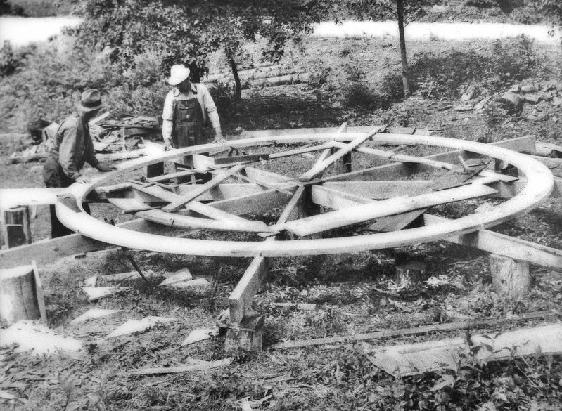 Marker detail: Replacing the Water Wheel image. Click for full size.