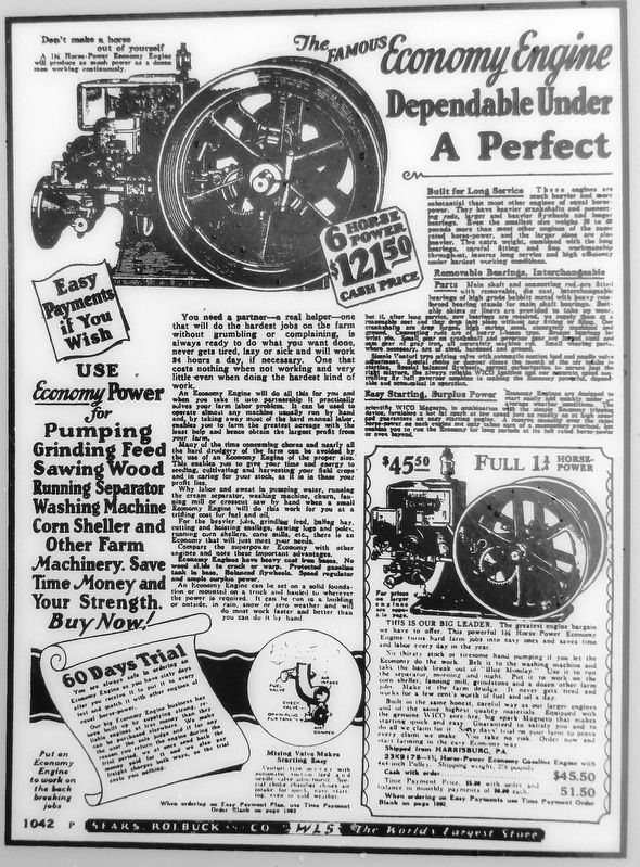 Marker detail: 1927 Sears, Roebuck and Co. Catalogue image. Click for full size.