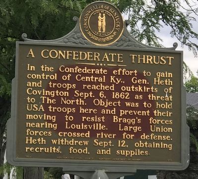 A Confederate Thrust Marker image. Click for full size.