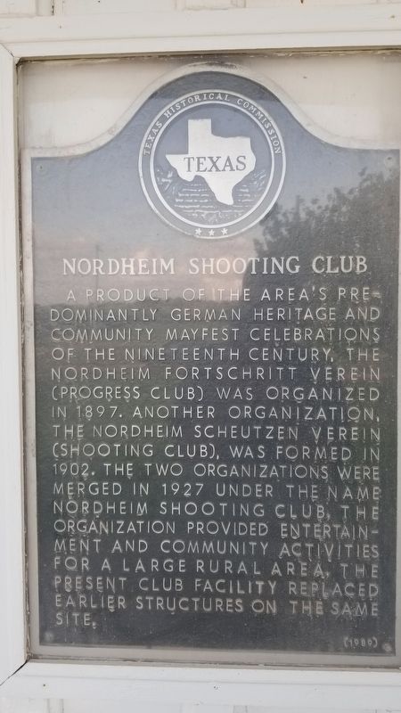 Nordheim Shooting Club Marker image. Click for full size.
