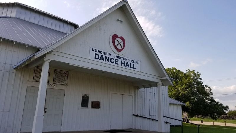 The entrance to the Nordheim Shooting Club Dance Hall image. Click for full size.