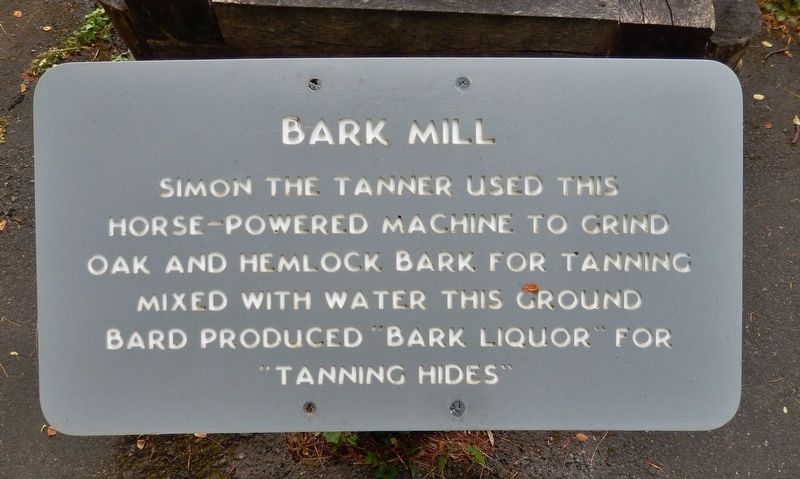 Bark Mill Marker image. Click for full size.