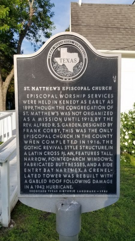 Saint Matthew's Episcopal Church Marker image. Click for full size.