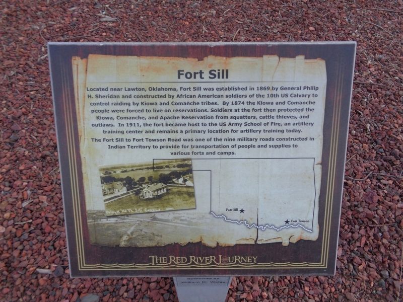 Fort Sill Marker image. Click for full size.