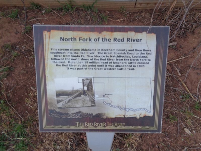 North Fork of the Red River Marker image. Click for full size.