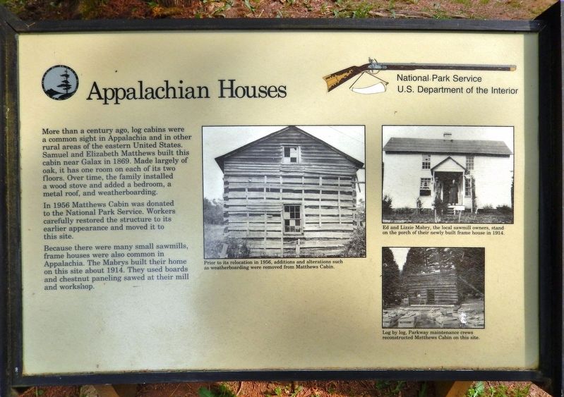 Appalachian Houses Marker image. Click for full size.