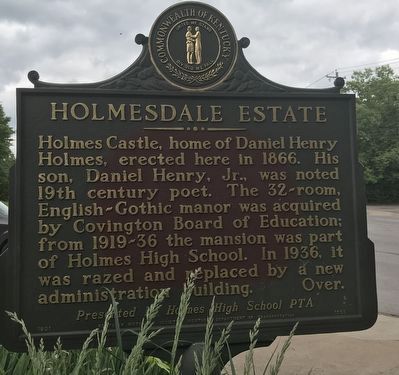 Holmes High School Marker (Side B) image. Click for full size.