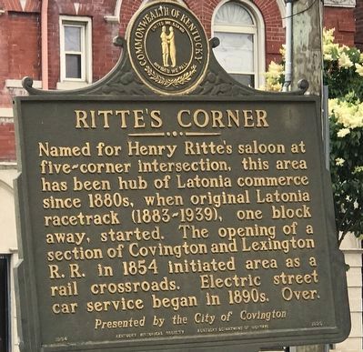 Ritte's Corner Marker (Side A) image. Click for full size.