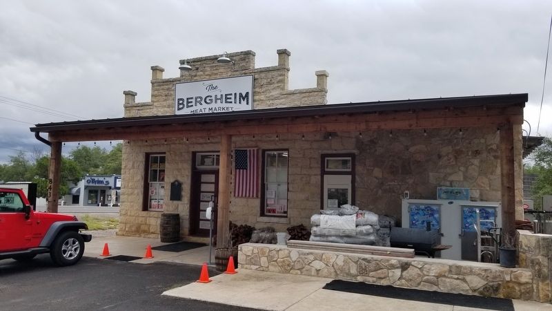 The view of the Engel Store and Marker from the parking lot. image. Click for full size.