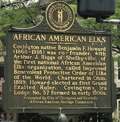 African American Elks Marker image. Click for full size.