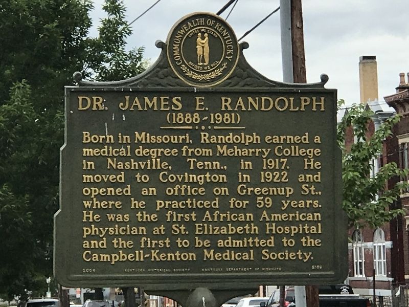 Dr. James E. Randolph Marker (Side A) image. Click for full size.