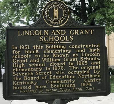 Lincoln and Grant Schools Marker side image. Click for full size.