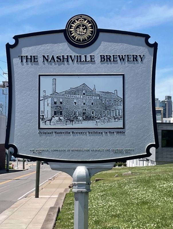 The Nashville Brewery Marker Reverse image. Click for full size.