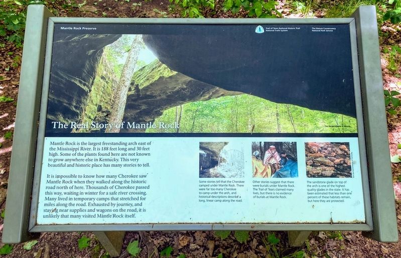 The Real Story of Mantle Rock Marker image. Click for full size.