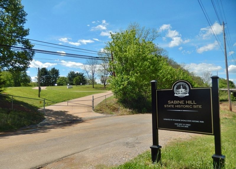 Sabine Hill State Historic Site Entrance on West G Street image. Click for full size.