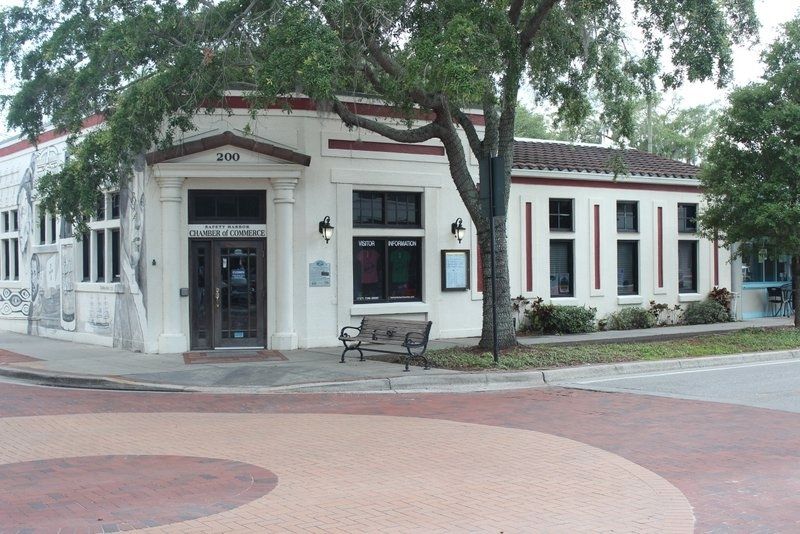 Safety Harbor Historical Site: First Town Hall Marker image. Click for full size.