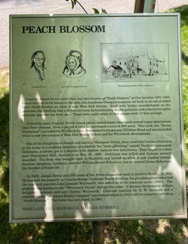 Peach Blossom Marker. Click for full size. Peach Blossom Marker image. Click for full size.