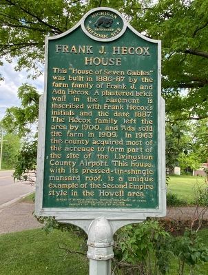 Frank J. Hecox House Marker image. Click for full size.