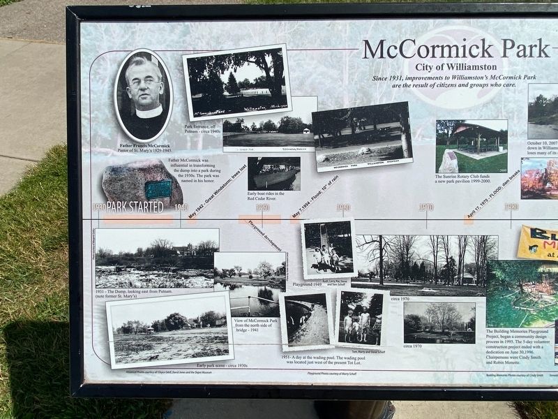 McCormick Park Marker image. Click for full size.
